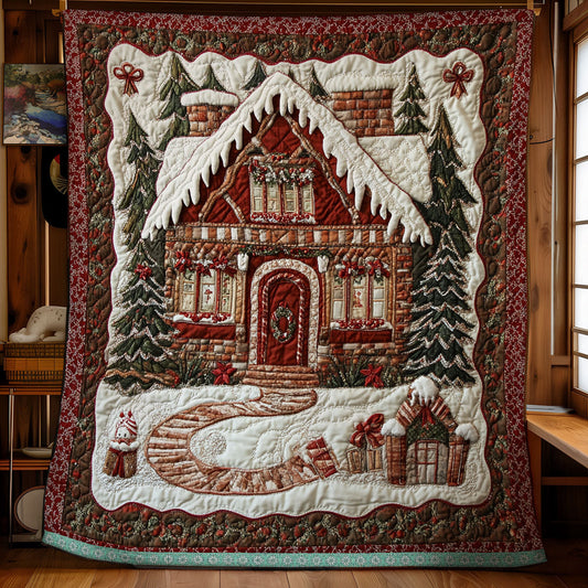 Gingerbread House WX1911030CL Quilt