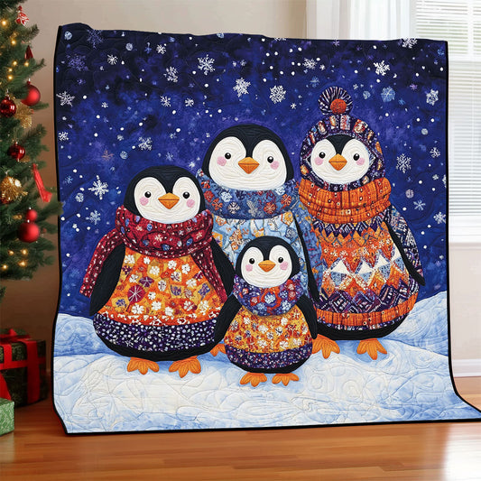 Penguin Family WJ1707017CL Quilt
