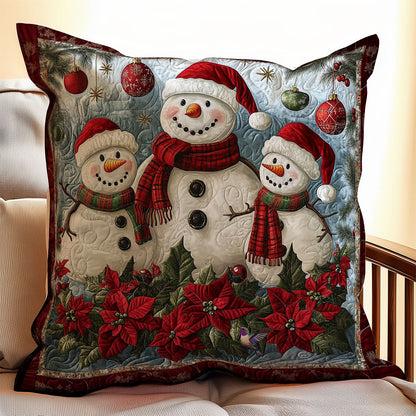 Santa Snowman Family WY2911061CL Quilt Pillow Case