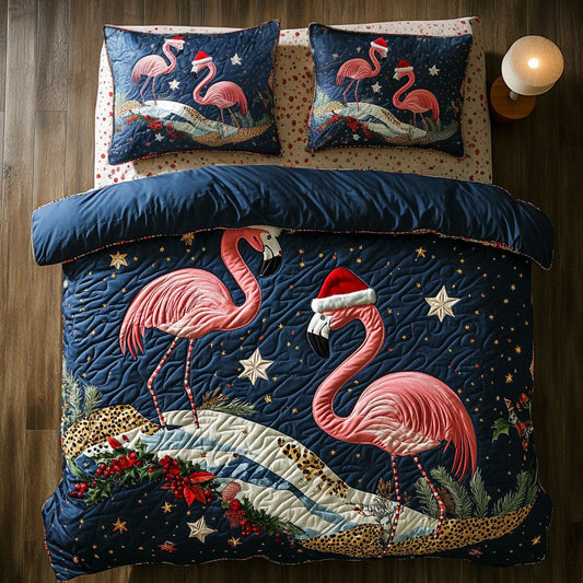 Retro Flamingo Noel WN1107048CL Duvet Cover Set