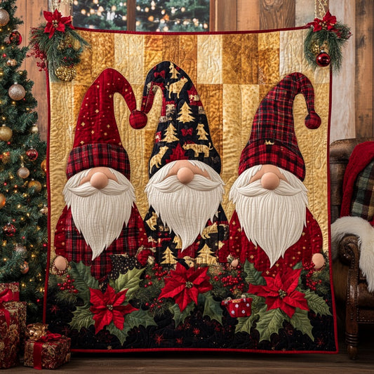 Festive Gnomes XR0910029CL Quilt