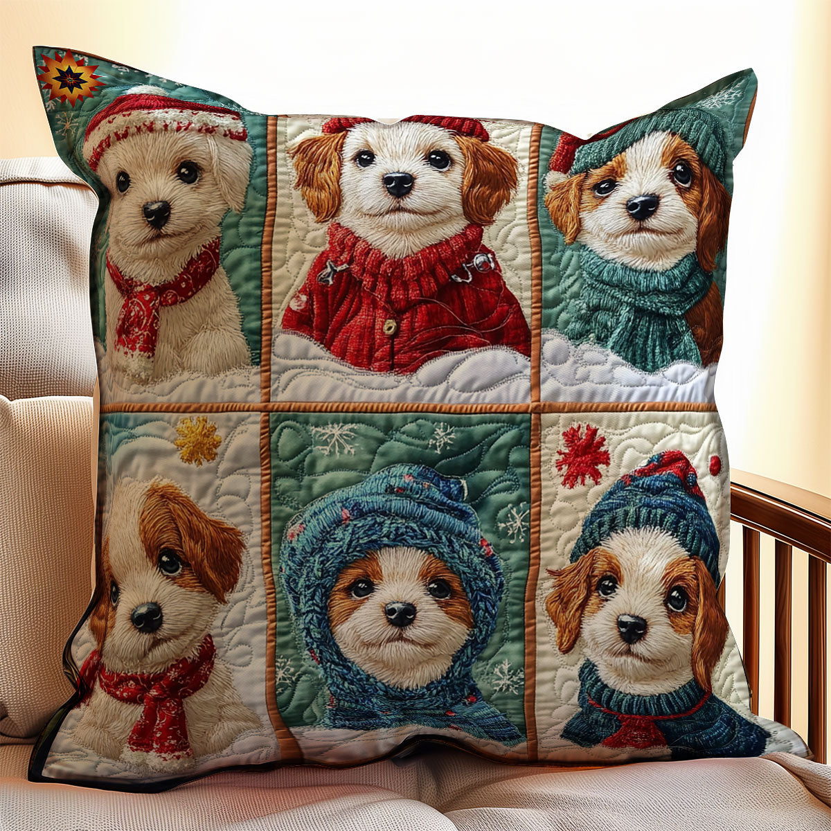 Puppy WY2911084CL Quilt Pillow Case