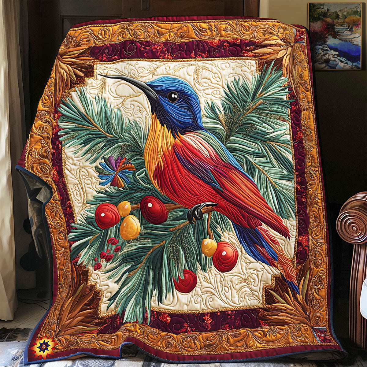 Christmas Bird WY0312006CL Quilt