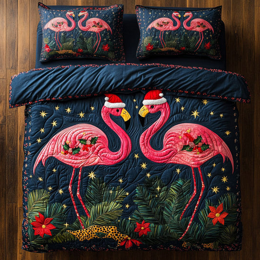 Jingle Flamingo Trio WN1107036CL Duvet Cover Set