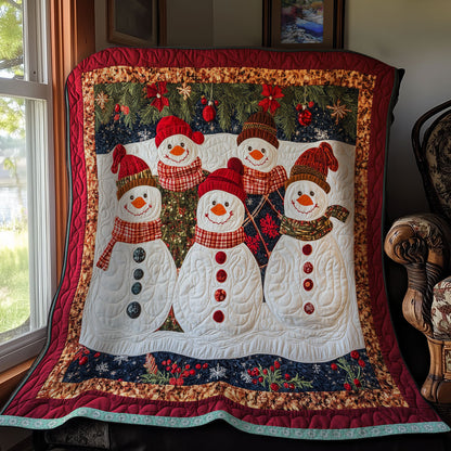 Happy Snowman WX2211025CL Quilt