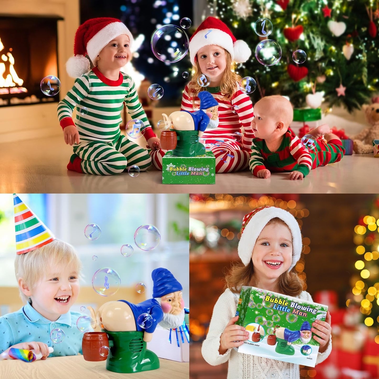 🎄Celebrate Christmas: 60% OFF! 🎅Bubble Blowing Santa With Music & Flashing Lights🫧
