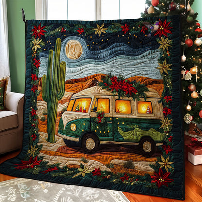 Camping Desert Christmas WY2511012CL Quilt