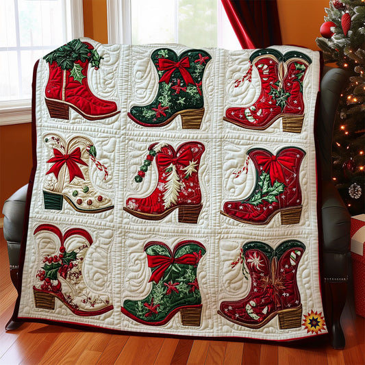 Collection Of Christmas Boots WY1212008CL Quilt