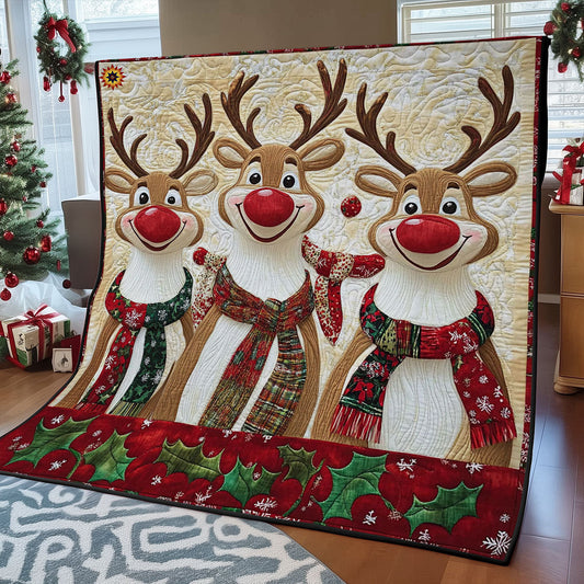 Funny Reindeer WY1212010CL Quilt