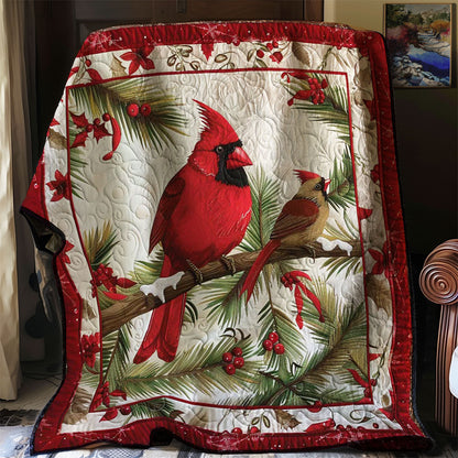 Red Cardinal Festivities WN1008077CL Quilt