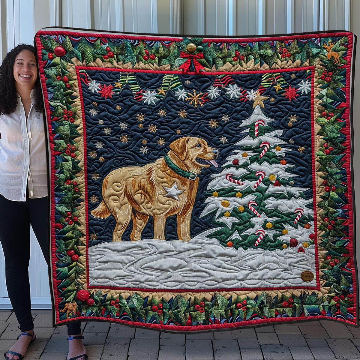 Christmas Labrador SR1408030CL Quilt