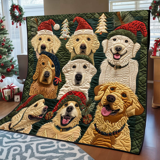 Golden Retriever Christmas XR1308036CL Quilt
