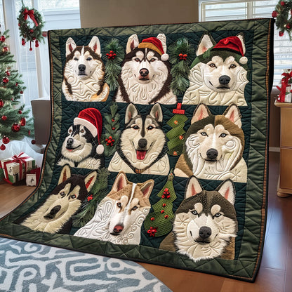 Merry Huskymas XR1308039CL Quilt