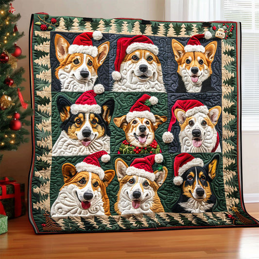 Cheerful Corgi XR1308030CL Quilt