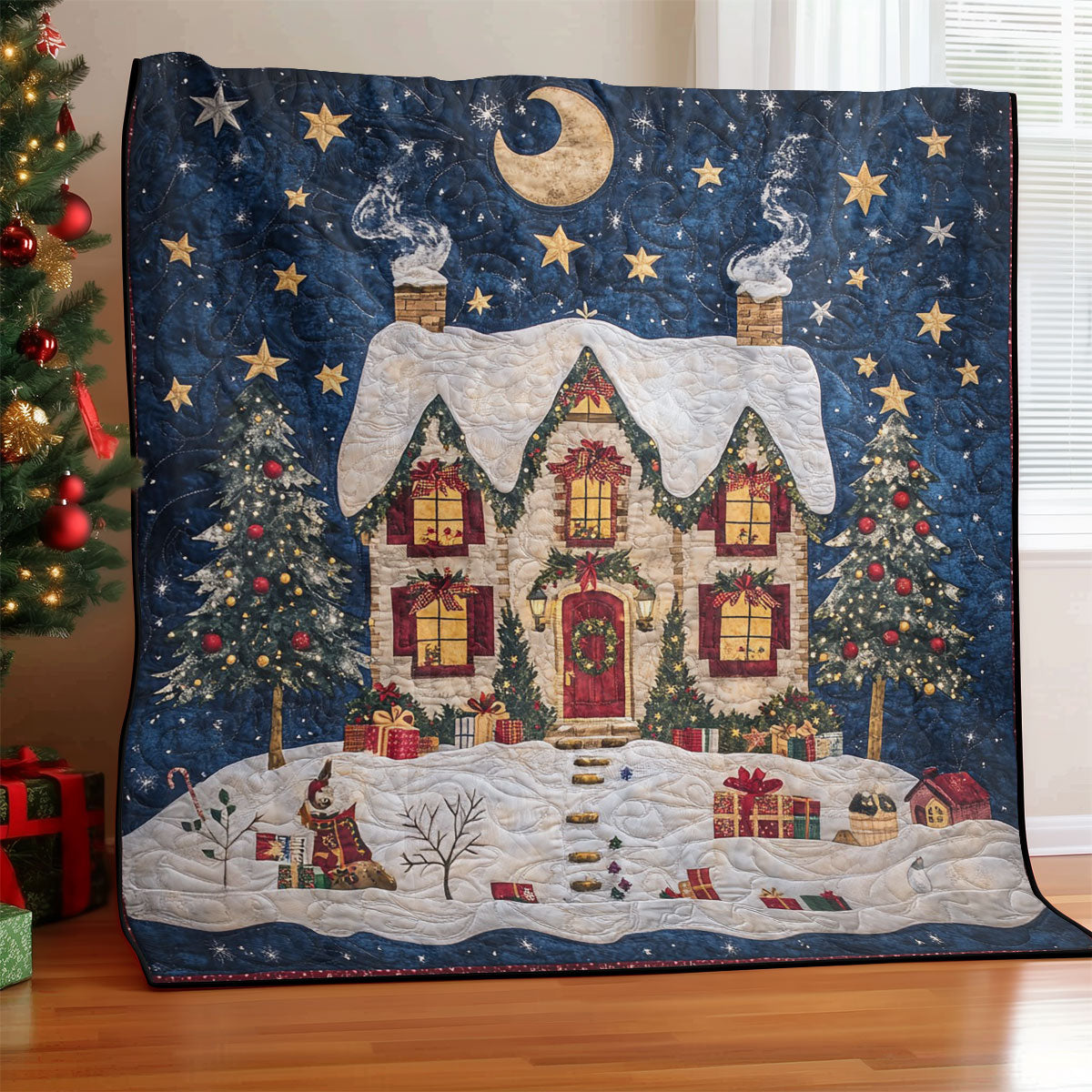 Christmas Scene WO0208046CL Quilt