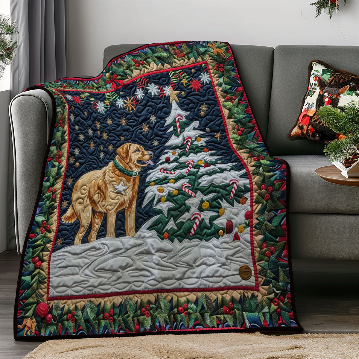 Christmas Labrador SR1408030CL Quilt