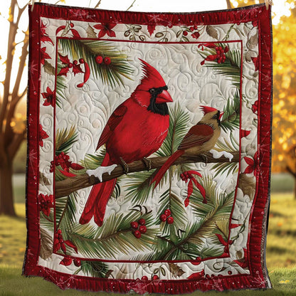 Red Cardinal Festivities WN1008077CL Quilt