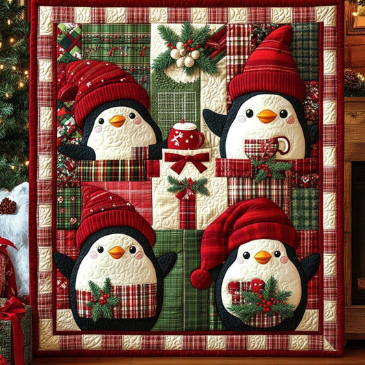 Penguins Love Christmas XR0910016CL Quilt