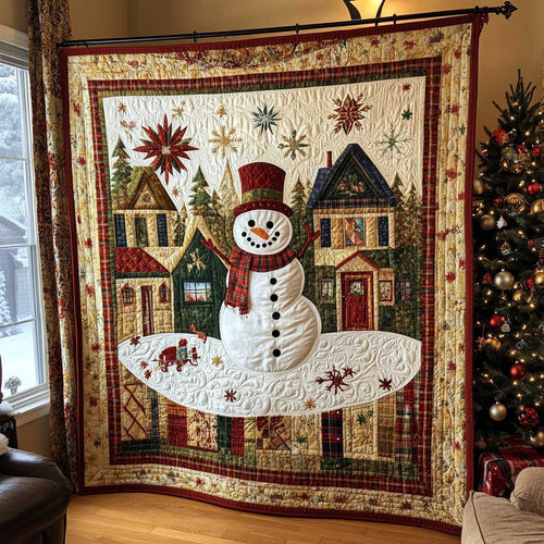 Vintage Snowman Christmas WP1911031CL Quilt