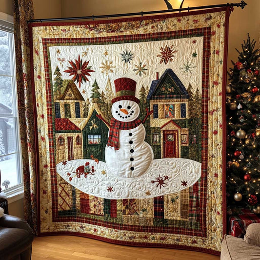 Vintage Snowman Christmas WP1911031CL Quilt