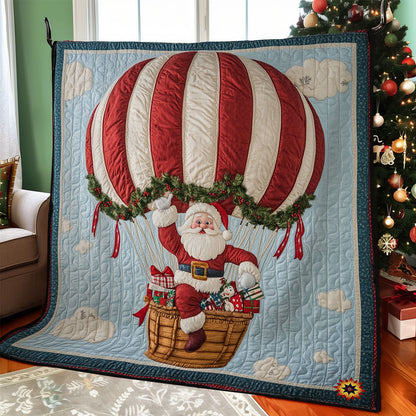 Santa Hot Air Balloon WY0212039CL Quilt