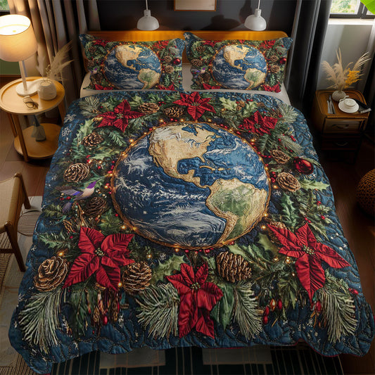 Christmas Earth WN1612032CL Duvet Cover Set