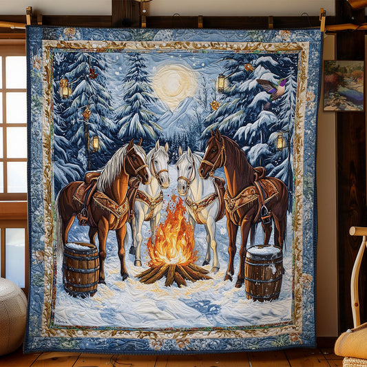 Campfire Horse WY0712049CL Quilt