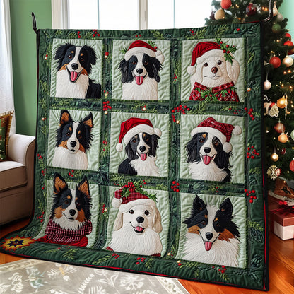 Christmas Of Border Collie WY2911019CL Quilt