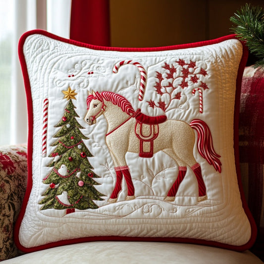 Horse In Christmas XR2109013CL Quilt Pillow Case