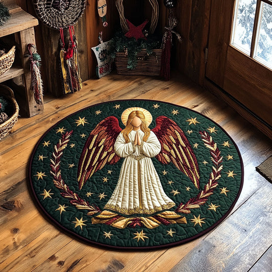 Pray Angel WJ0605030CL Quilted Round Mat