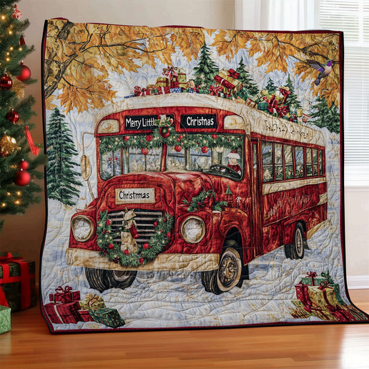 Christmas Bus WY2111046CL Quilt