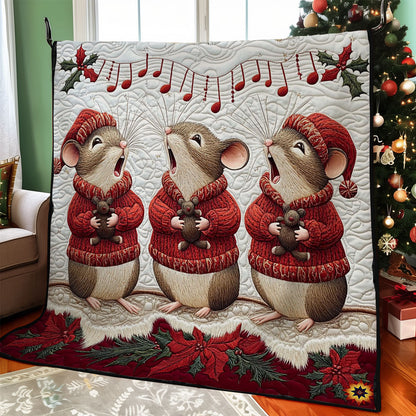 Christmas Singing Mouse WY0412026CL Quilt
