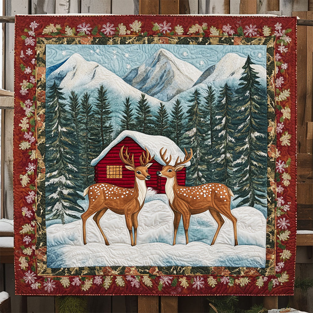 Christmas Deer WJ0108020CL Quilt