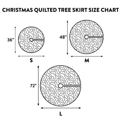 Christmas Skull XR1010007CL Quilted Christmas Tree Skirt