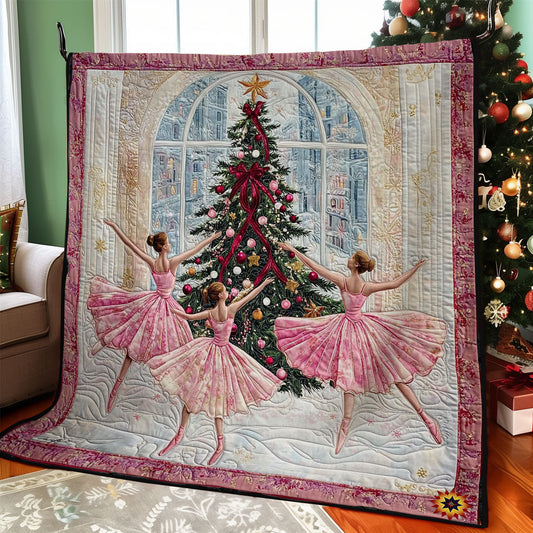 Ballerinas And Christmas Tree WY1812002CL Quilt