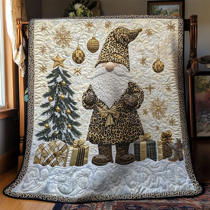 Golden Leopard Gnome WN1312010CL Quilt
