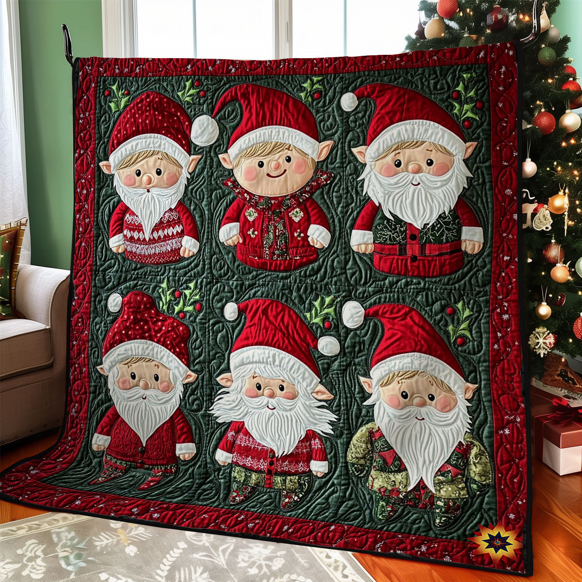 Christmas Gnome WY2311010CL Quilt