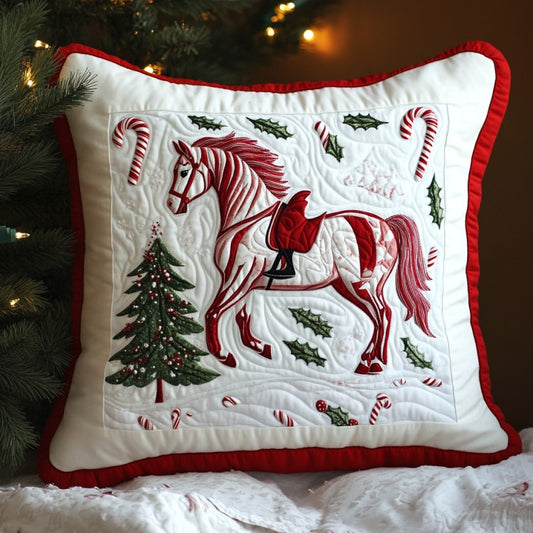 Christmas Red Horse XR2109016CL Quilt Pillow Case