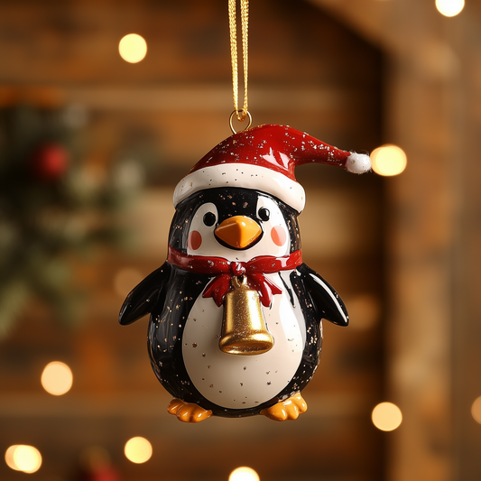 Jingle Bell Penguin LT1610008CL Christmas Ornament