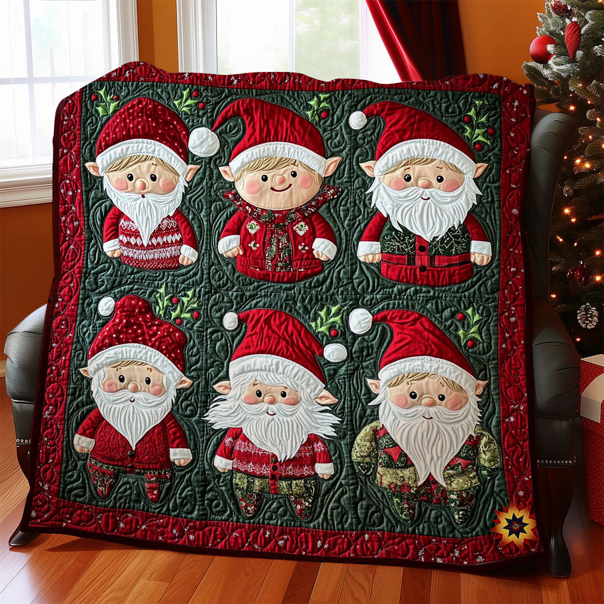 Christmas Gnome WY2311010CL Quilt
