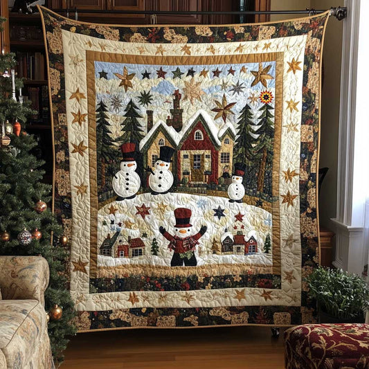 Snowman Christmas Village WP1211027CL Quilt