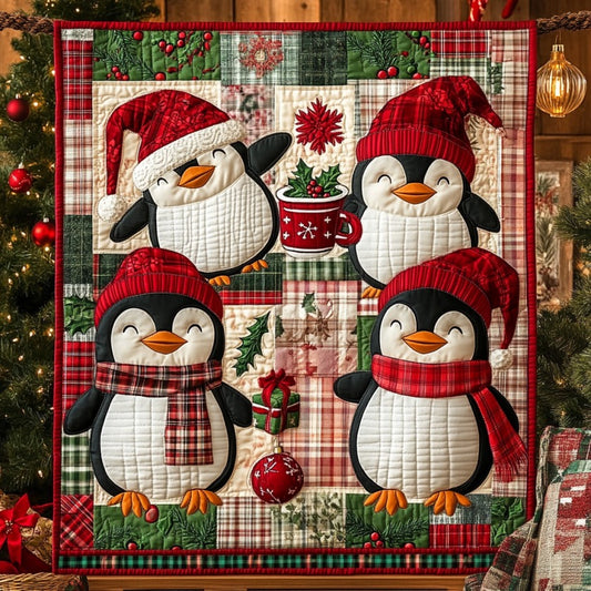 Merry Penguins XR0910019CL Quilt