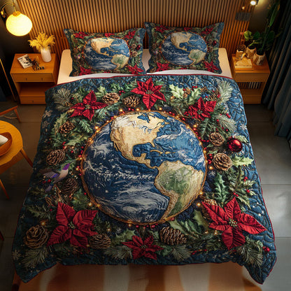 Christmas Earth WN1612032CL Duvet Cover Set