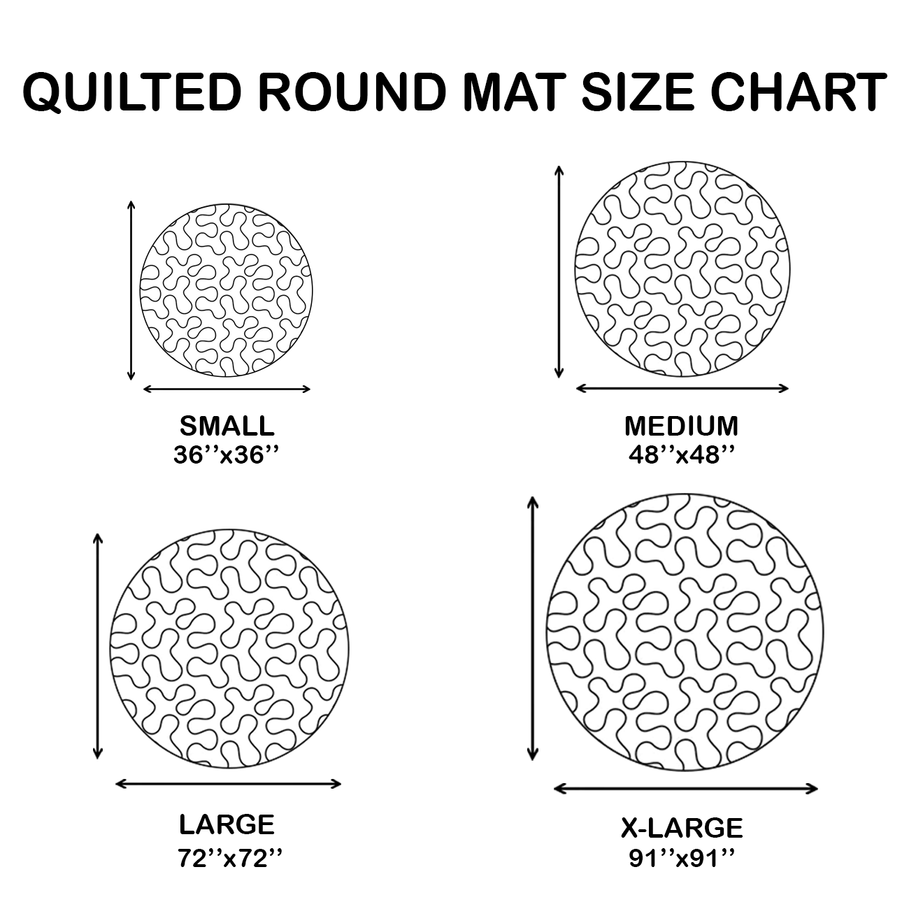 Alpine Companion WJ2907044CL Quilted Round Mat