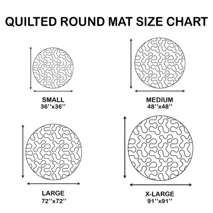 Alpine Companion WJ2907044CL Quilted Round Mat