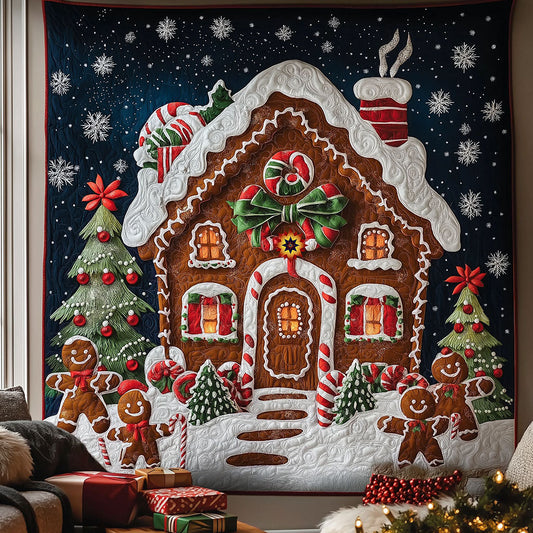 Christmas Gingerbread House WJ0212005CL Quilt