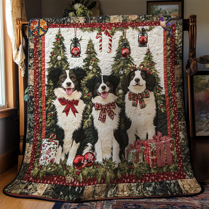 Merry Border Collie Noel WN2911019CL Quilt