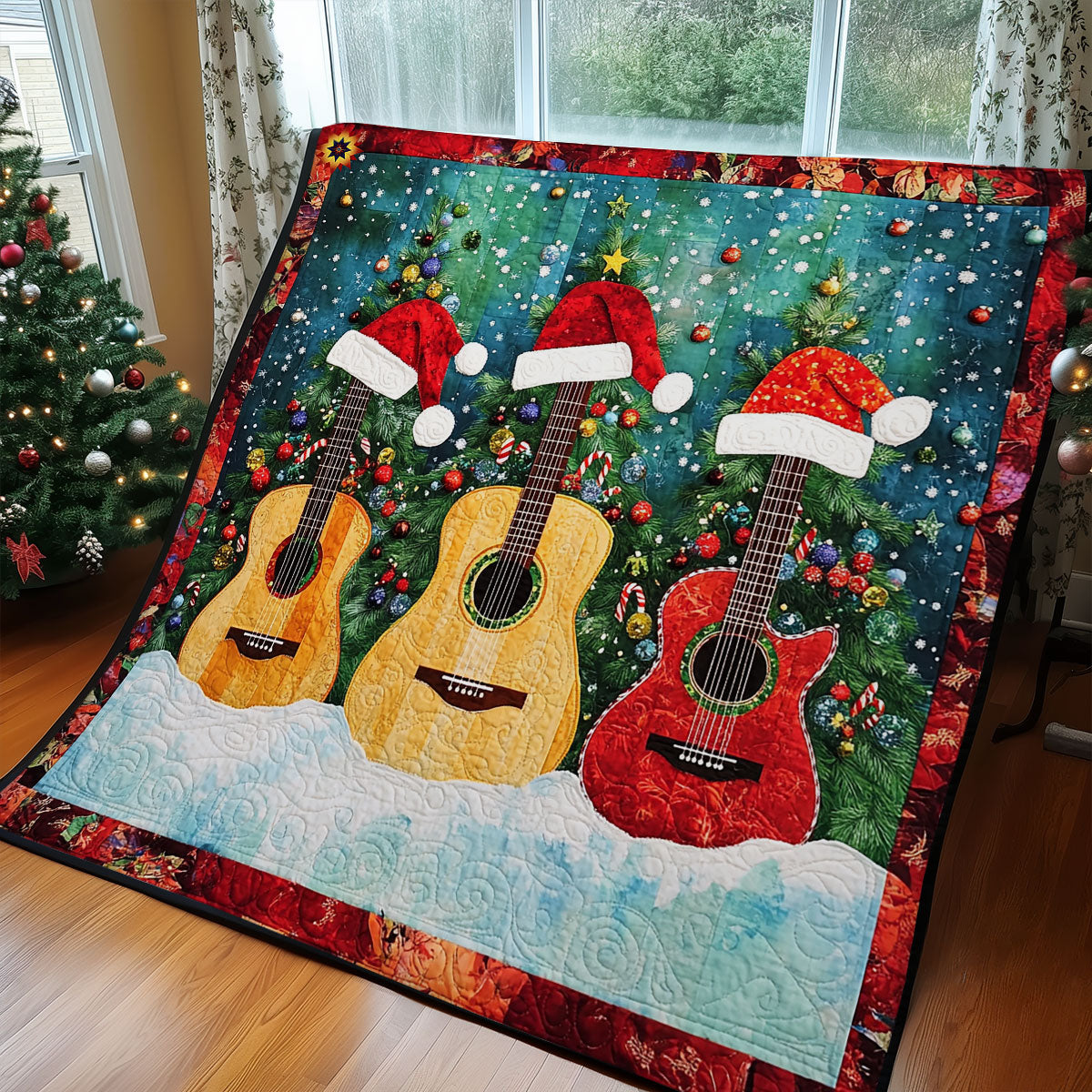 Christmas Guitar WY2111049CL Quilt