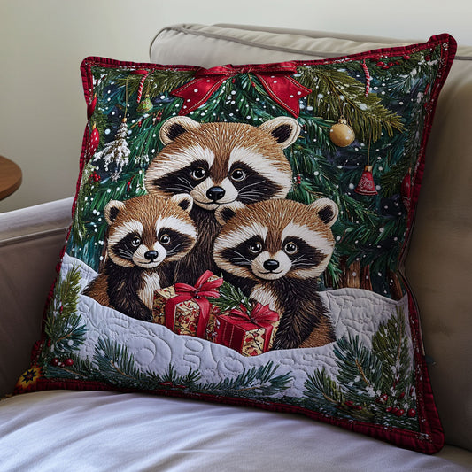 Raccoon Family WY2911062CL Quilt Pillow Case