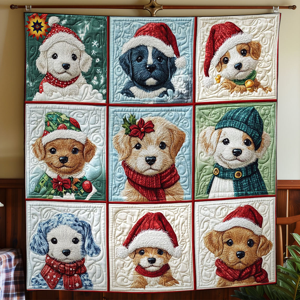Christmas Dog WY2911003CL Quilt